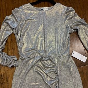 NEVER FULLY DRESSED Silver Maxi Dress